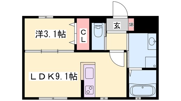 さくらヒルズ加古川の物件間取画像